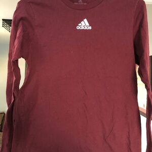 Adidas Burgundy Amplifier Tee